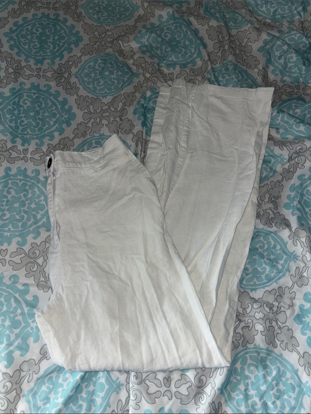 Love tree linen pants